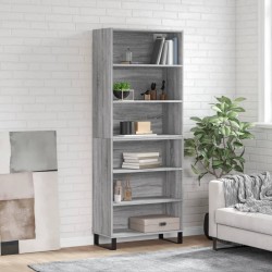 Sonata H Висок шкаф, сив сонома, 69,5x32,5x180 см, инженерно дърво - Corpuri, vitrine, biblioteci modulare