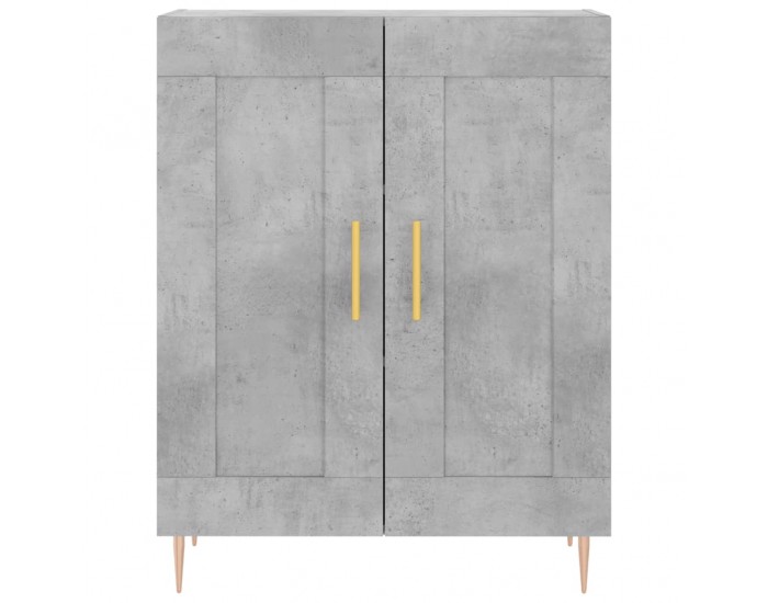 Sonata H Висок шкаф, бетонно сив, 69,5x34x180 см, инженерно дърво