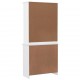 Sonata H Висок шкаф ALTA, бял, 77x35x165 см, борово дърво масив