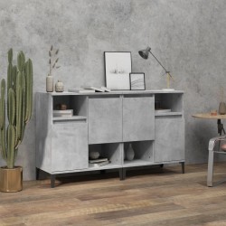 Sonata H Сайдборд, 2 бр, бетонно сив, 60x35x70 см, инженерно дърво - Corpuri, vitrine, biblioteci modulare