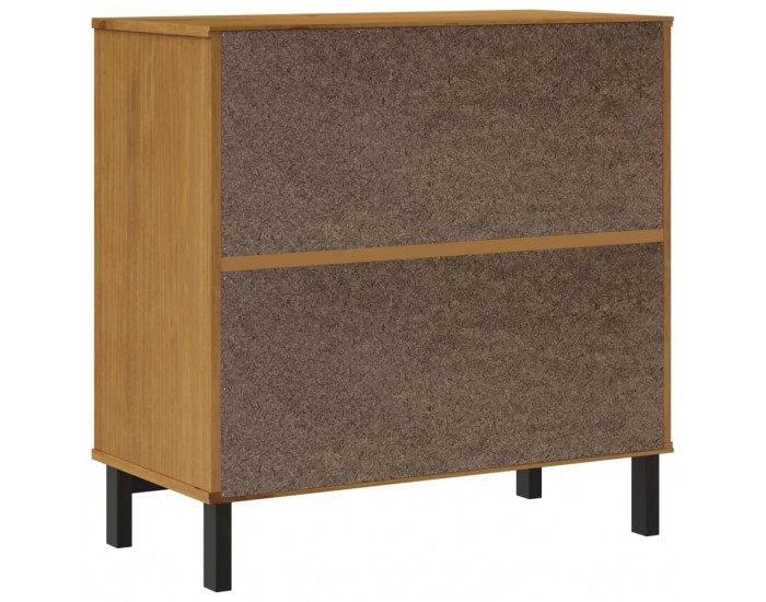 Sonata H Бюфет със стъклени вратички FLAM 80x40x80 см бор масив