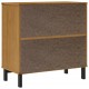 Sonata H Бюфет със стъклени вратички FLAM 80x40x80 см бор масив