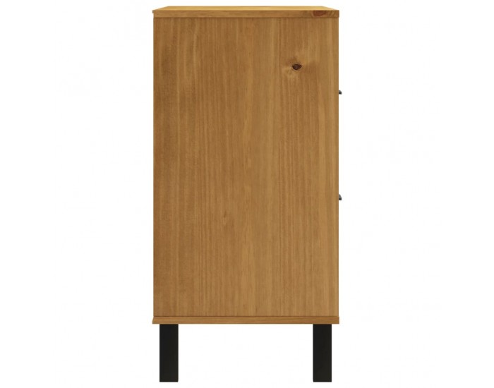 Sonata H Бюфет със стъклени вратички FLAM 80x40x80 см бор масив