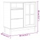Sonata H Бюфет със стъклени вратички FLAM 80x40x80 см бор масив