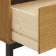 Sonata H Бюфет със стъклени вратички FLAM 80x40x80 см бор масив