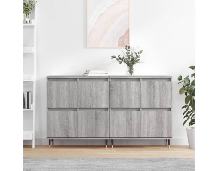 Sonata H Сайдборди, 2 бр, сив сонома, инженерно дърво