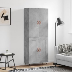 Sonata H Висок шкаф, бетонно сив, 69,5x34x180 см, инженерно дърво - Corpuri, vitrine, biblioteci modulare