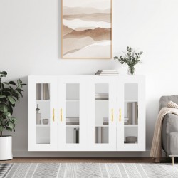 Sonata H Стенни шкафове, 2 бр, бели, инженерно дърво - Corpuri, vitrine, biblioteci modulare