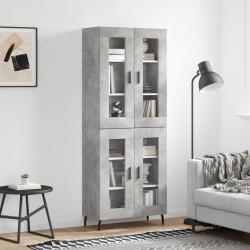 Sonata H Висок шкаф, бетонно сив, 69,5x34x180 см, инженерно дърво - Corpuri, vitrine, biblioteci modulare