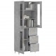 Sonata Dulap înalt, gri beton, 69,5x34x180, lemn compozit