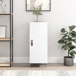 Sonata H Сайдборд, бял гланц, 34,5x34x90 см, инженерно дърво - Corpuri, vitrine, biblioteci modulare