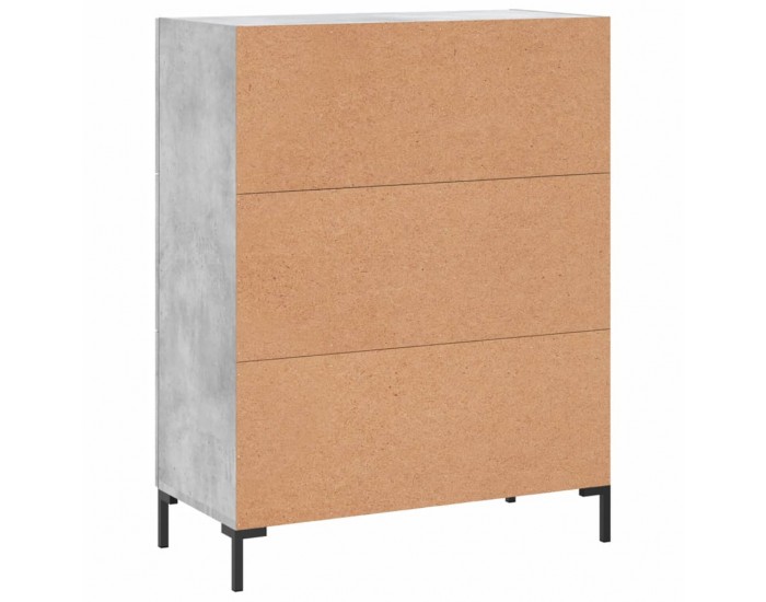 Sonata Servantă, gri beton, 69,5x34x90 cm, lemn compozit