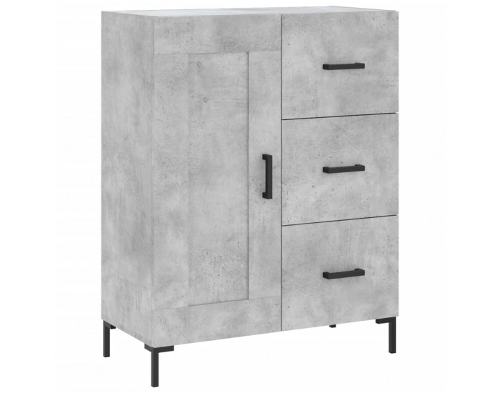 Sonata Servantă, gri beton, 69,5x34x90 cm, lemn compozit