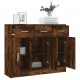 Sonata H Бюфет опушен дъб 91x28x75 см инженерно дърво