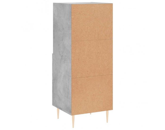 Sonata Servantă, gri beton, 34,5x34x90 cm, lemn compozit