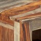 Sonata H Сайдборд, сив, 100x30x50 см, шишамово дърво масив