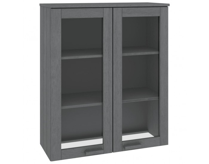 Sonata H Надстройка за шкаф HAMAR, тъмносива, 85x35x100 см, бор масив