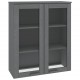 Sonata H Надстройка за шкаф HAMAR, тъмносива, 85x35x100 см, бор масив