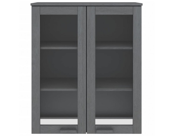 Sonata H Надстройка за шкаф HAMAR, тъмносива, 85x35x100 см, бор масив