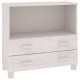Sonata H Сайдборд HAMAR, бял, 85x35x80 см, борово дърво масив
