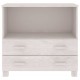 Sonata H Сайдборд HAMAR, бял, 85x35x80 см, борово дърво масив