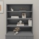 Sonata H Надстройка за шкаф HAMAR, тъмносива, 90x30x100 см, бор масив