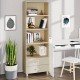 Sonata H Висок шкаф HAMAR, меденокафяв, 60x35x180 см, борово дърво масив