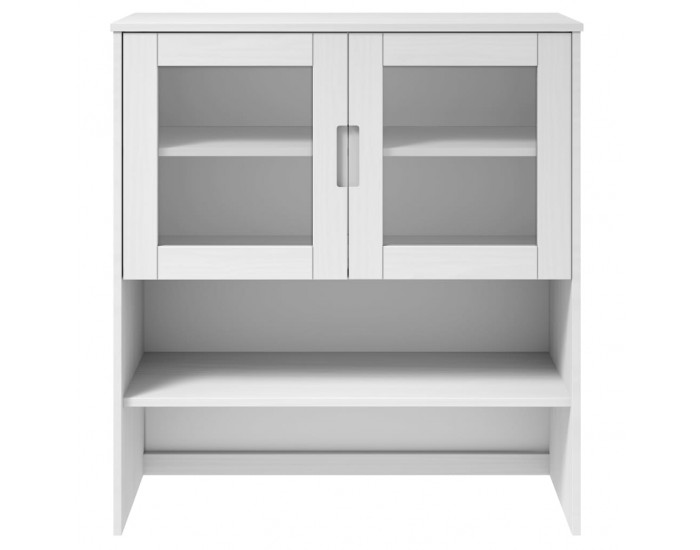 Sonata H Надстройка за шкаф MOLDE бял 90x35x100 см бор масив