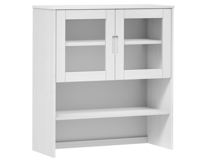 Sonata H Надстройка за шкаф MOLDE бял 90x35x100 см бор масив