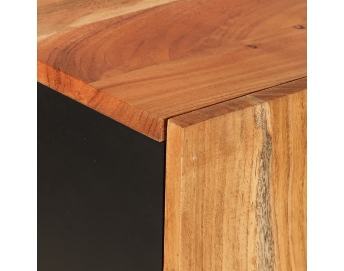Sonata H Висок шкаф с чекмедже 60x33x100 см акация масив и желязо