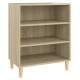 Sonata H Бюфет дъб сонома 57x35x70 см инженерно дърво