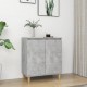 Sonata H Бюфет крака дърво масив бетонно сив 60x35x70 см инженерно дърво
