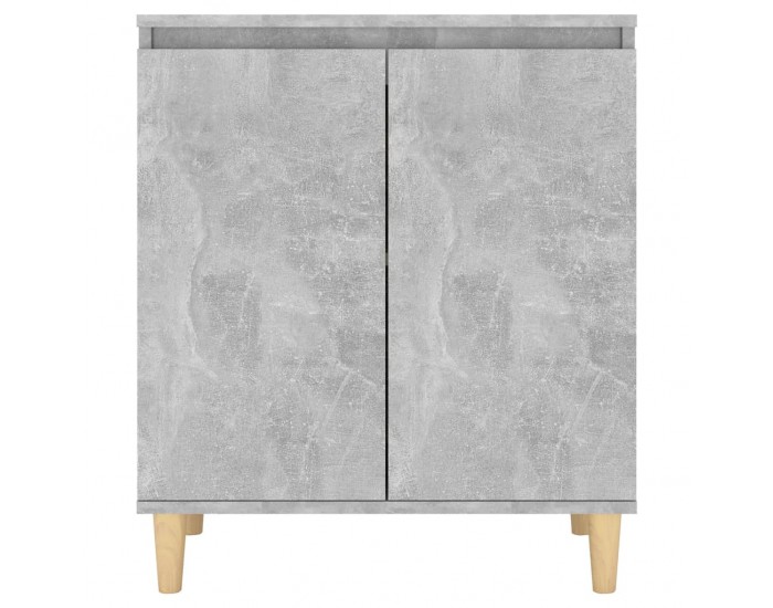 Sonata H Бюфет крака дърво масив бетонно сив 60x35x70 см инженерно дърво
