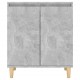 Sonata H Бюфет крака дърво масив бетонно сив 60x35x70 см инженерно дърво