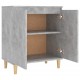 Sonata H Бюфет крака дърво масив бетонно сив 60x35x70 см инженерно дърво