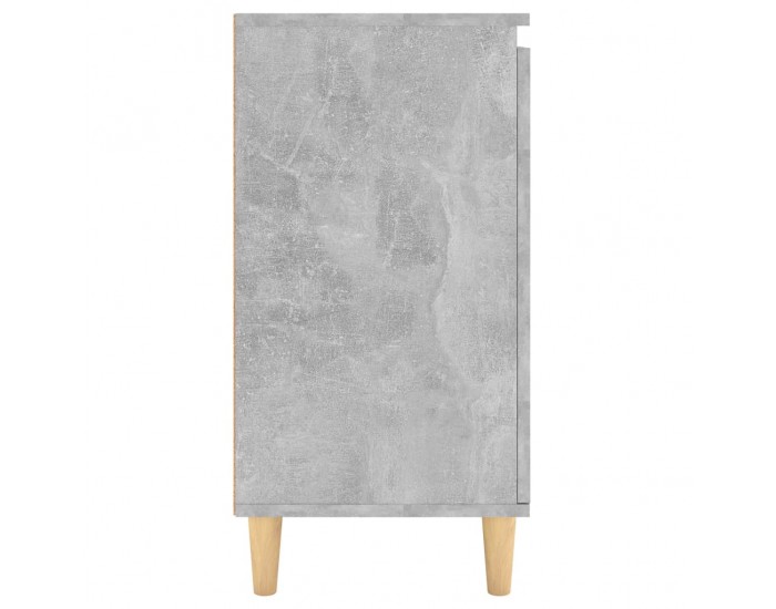 Sonata H Бюфет крака дърво масив бетонно сив 60x35x70 см инженерно дърво