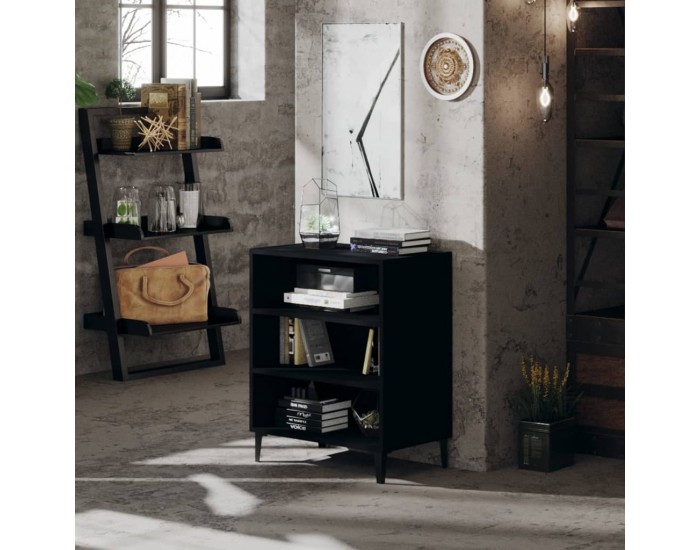 Sonata H Бюфет черен 57x35x70 см инженерно дърво