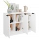 Sonata H Сайдборд, бял, 90,5x30x70 см, инженерно дърво