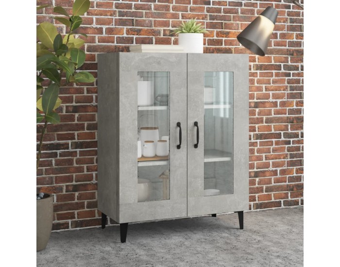 Sonata Dulap, gri beton, 69,5x34x90 cm, lemn compozit