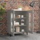Sonata Dulap, gri beton, 69,5x34x90 cm, lemn compozit