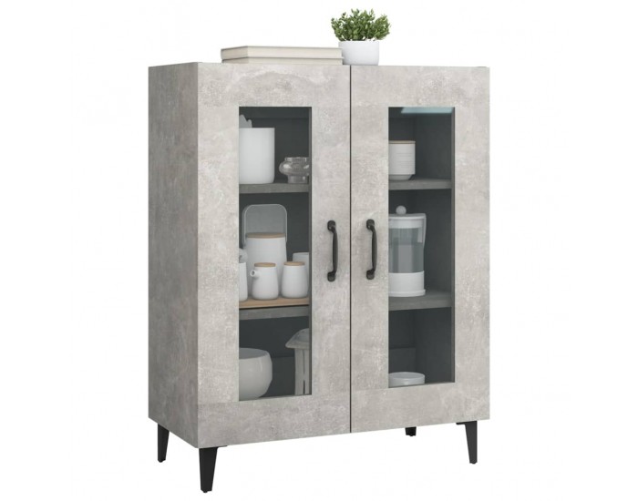 Sonata Dulap, gri beton, 69,5x34x90 cm, lemn compozit