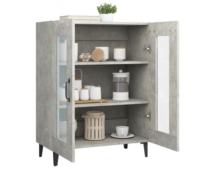 Sonata Dulap, gri beton, 69,5x34x90 cm, lemn compozit