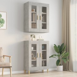 Sonata H Окачен стенен шкаф, бетонно сиво, 69,5x34x90 см - Corpuri, vitrine, biblioteci modulare