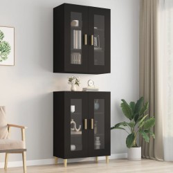 Sonata H Окачен стенен шкаф, черен, 69,5x34x90 см - Corpuri, vitrine, biblioteci modulare