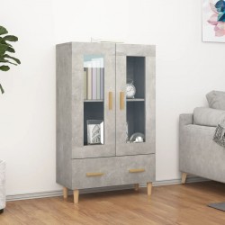 Sonata H Висок шкаф, бетонно сив, 70x31x115 см, инженерно дърво - Corpuri, vitrine, biblioteci modulare