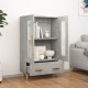 Sonata H Висок шкаф, бетонно сив, 70x31x115 см, инженерно дърво