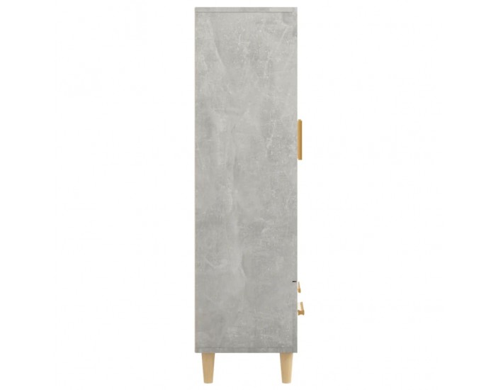 Sonata H Висок шкаф, бетонно сив, 70x31x115 см, инженерно дърво