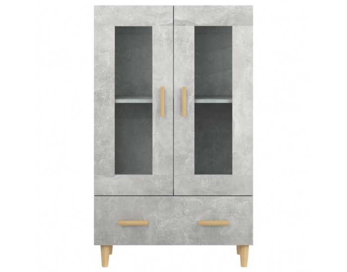 Sonata H Висок шкаф, бетонно сив, 70x31x115 см, инженерно дърво