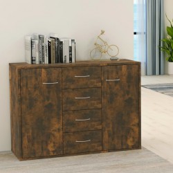 Sonata H Сайдборд, опушен дъб, 88x30x65 см, инженерно дърво - Corpuri, vitrine, biblioteci modulare