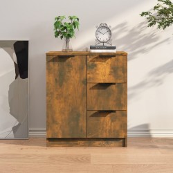 Sonata H Сайдборд, опушен дъб, 60x30x70 см, инженерно дърво - Corpuri, vitrine, biblioteci modulare